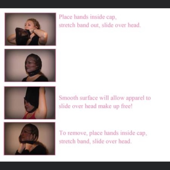 Smoothee Kapp™️. Mesh Head Garment. Protects Clothes From Make-Up Stains. - Picture 2 of 9